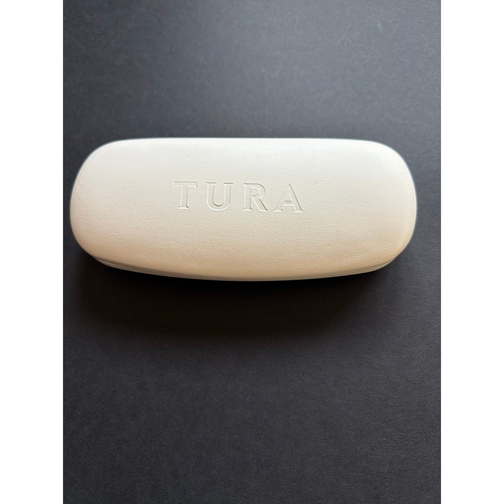 Tura White Clamshell‎ Eyeglasses Hard Magnetic Case Holder